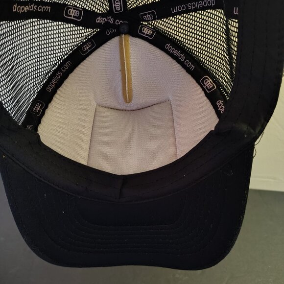 Pabst Blue Ribbon Hat Cap Snap Back Black White DOPE Mesh Trucker Ball Mens - Picture 12 of 15